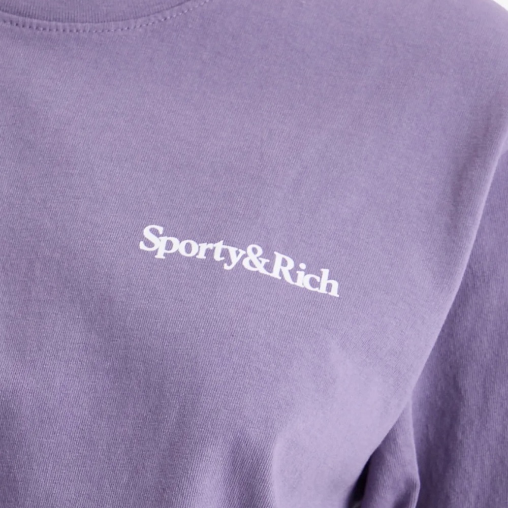 SPORTY & RICH HEALTH IS WEALTH T-SHIRT
Dusty Grape White Sz XS NWOT - Picture 2 of 7